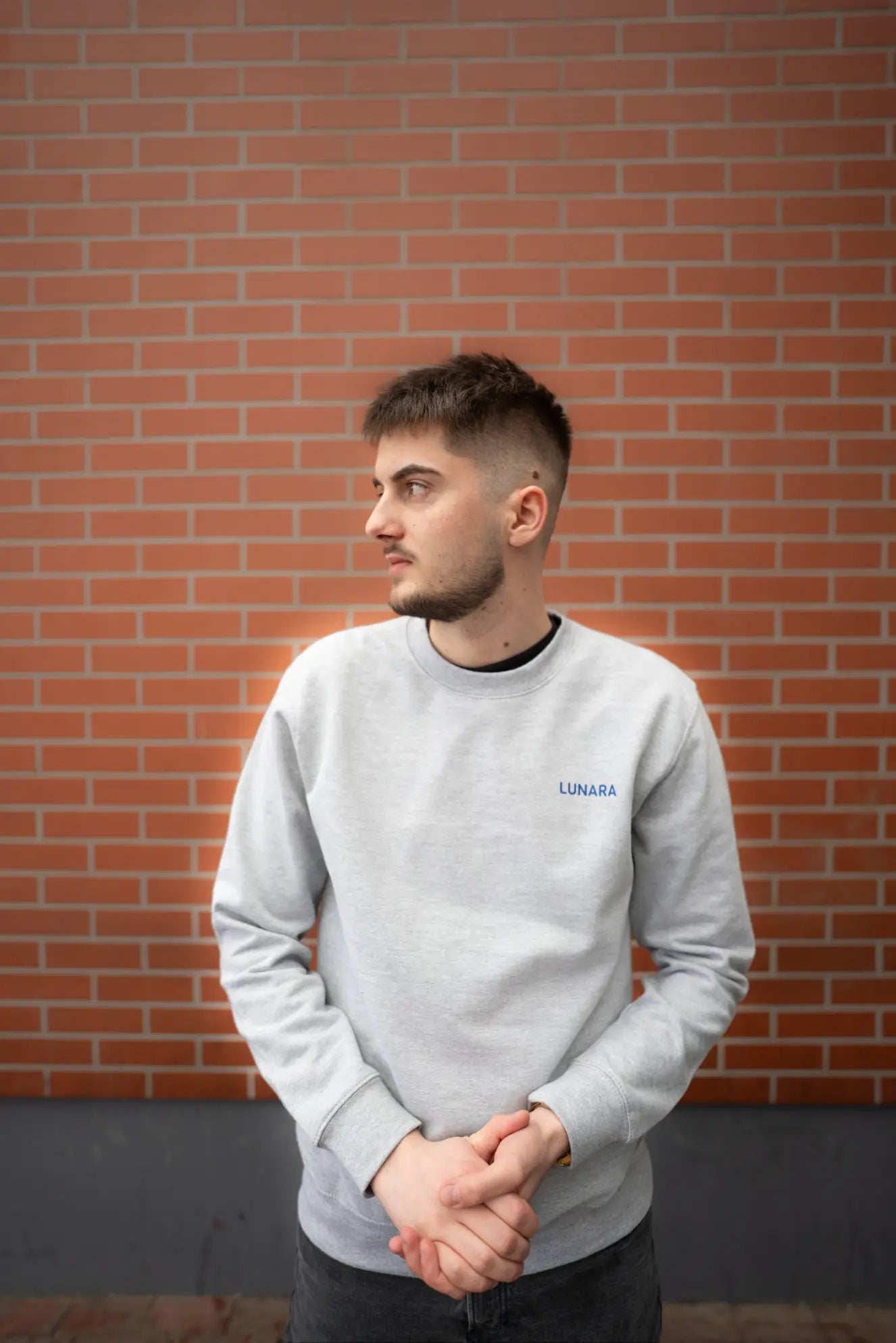 Lunara grey sweetshirt men