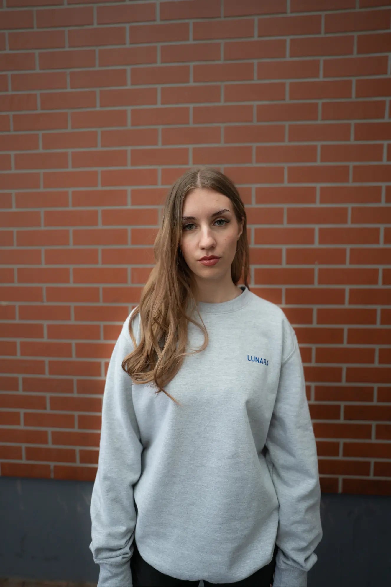 Lunara grey sweetshirt women