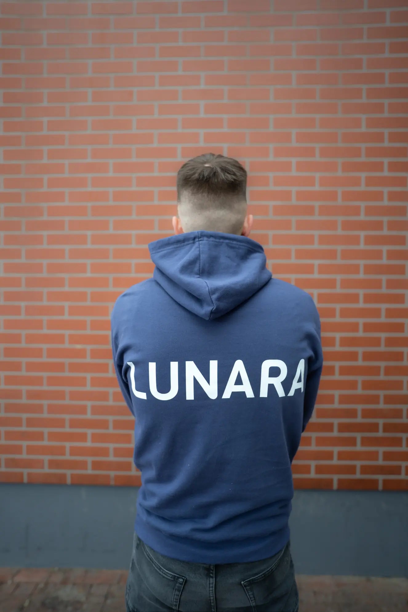 Lunara navy blue hoodie men