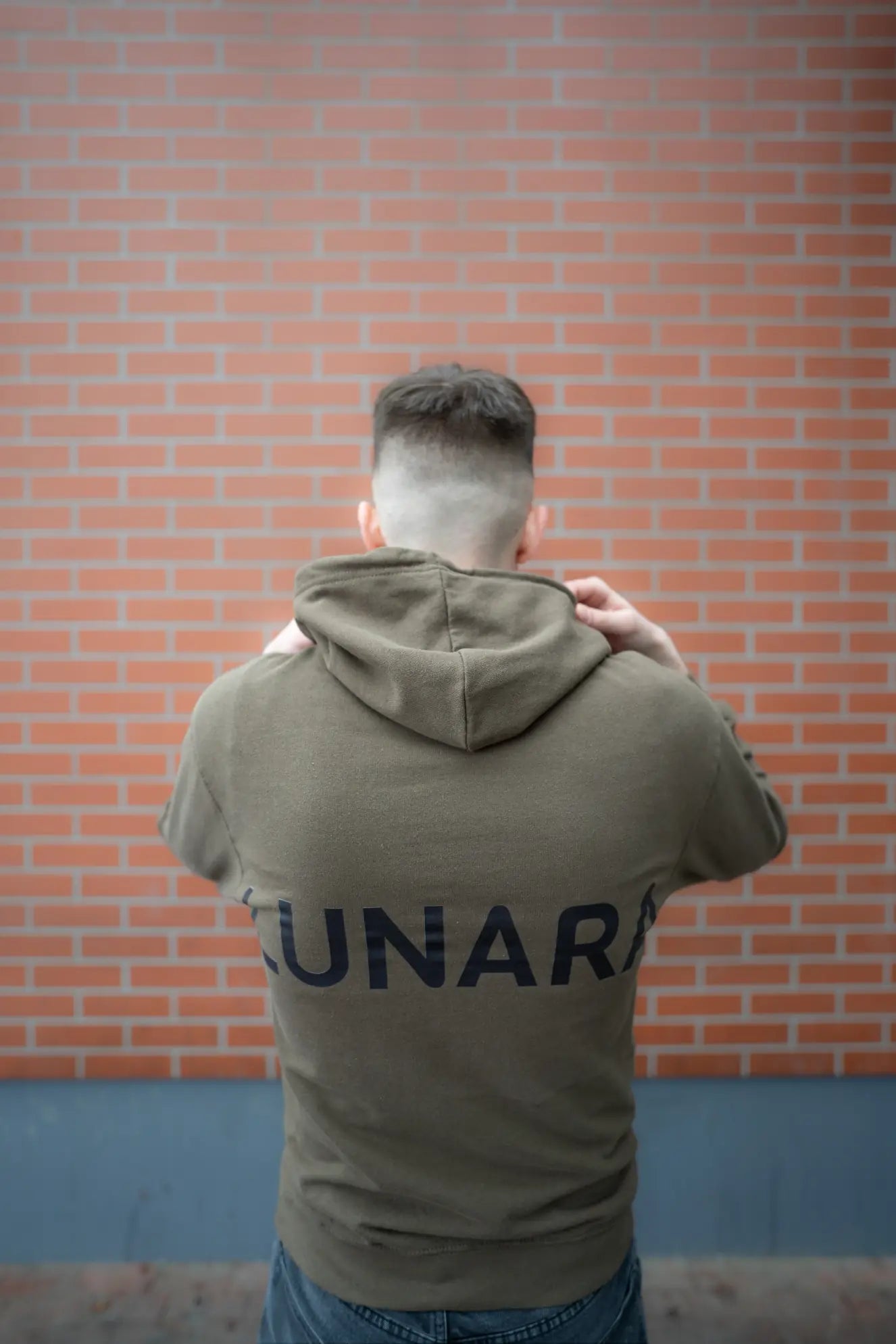 Lunara khaki green hoodie