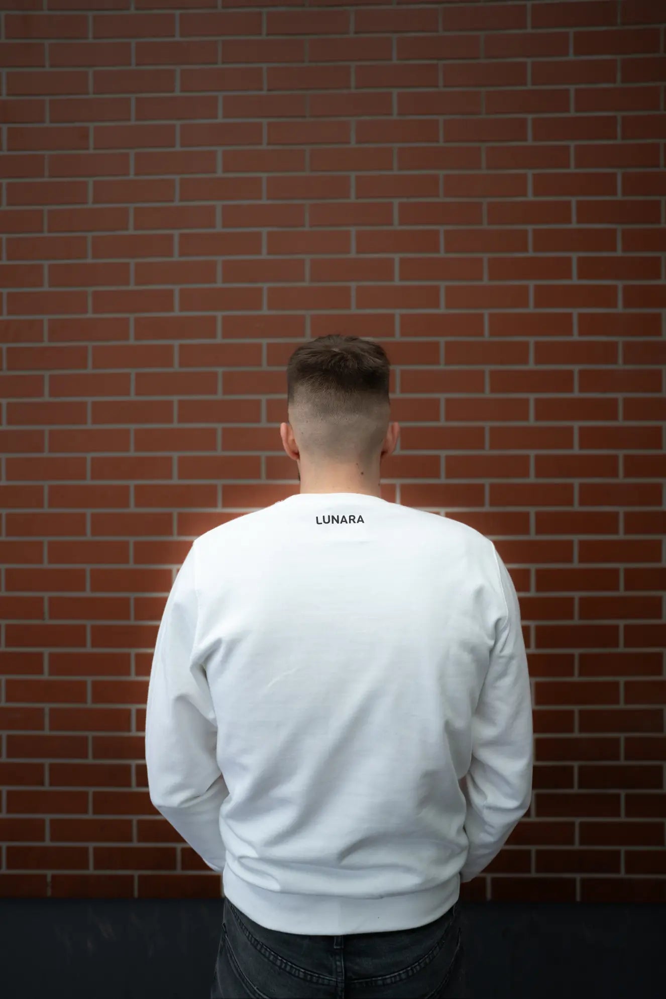Lunara white sweetshirt men