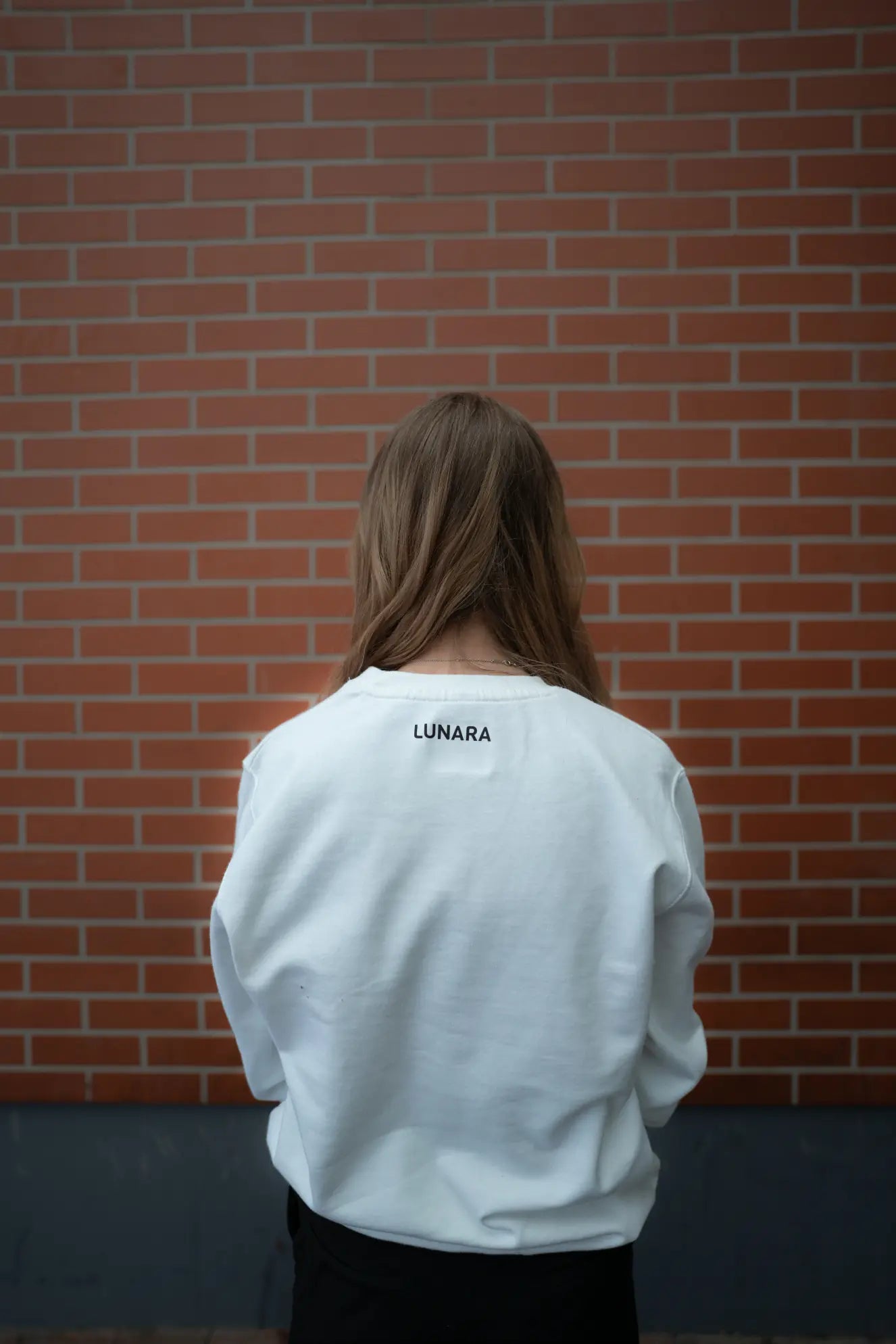 lunara white sweetshirt women