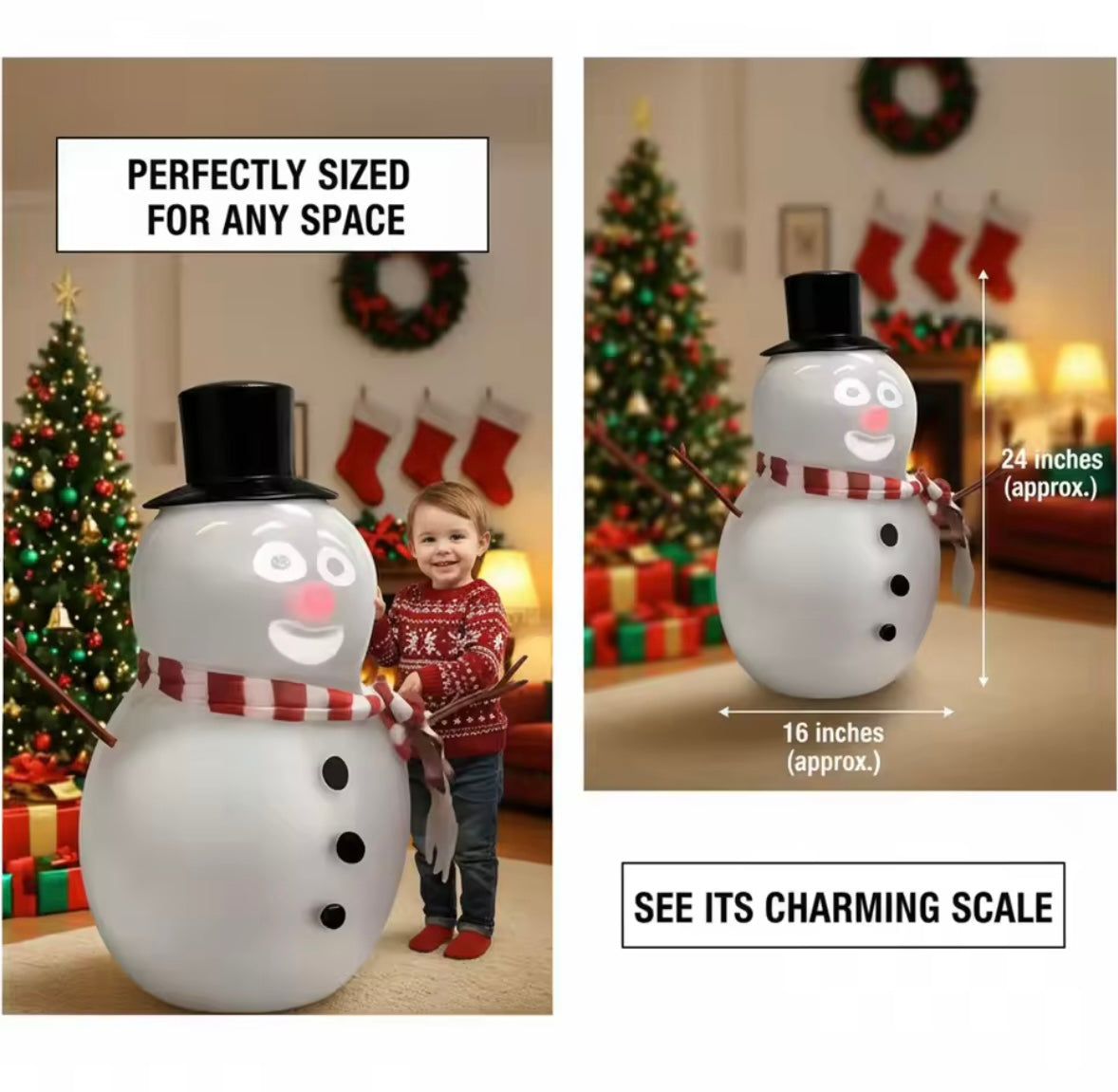 Christmas Projection Snowman Talking Animated Decoration With Voice  Light Effects, Indoor Holiday Display For Home Party